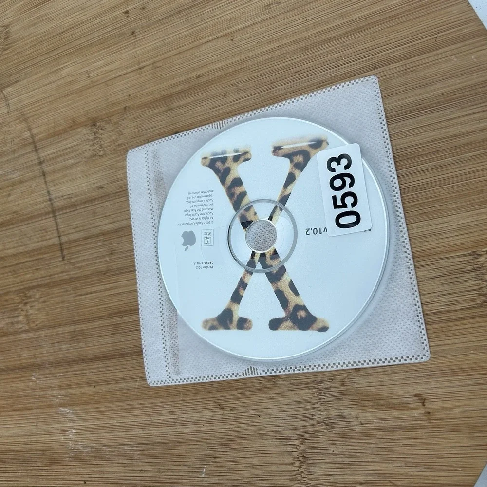 Mac OS X 10 v10.2 Jaguar Macintosh Upgrade Install‎ Software Discs CDs 2002
